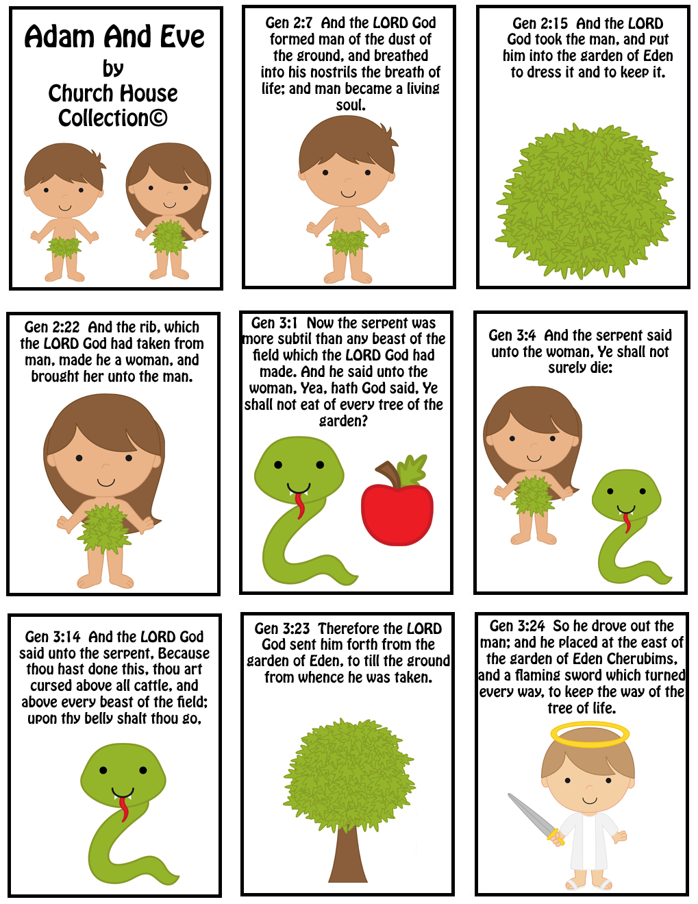 The 5 Best WORKSHEETS For ADAM AND EVE Preschool Theme Preschool