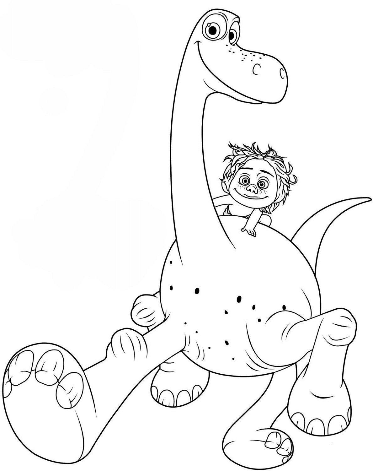The Good Dinosaur Coloring Pages To Download And Print For Free