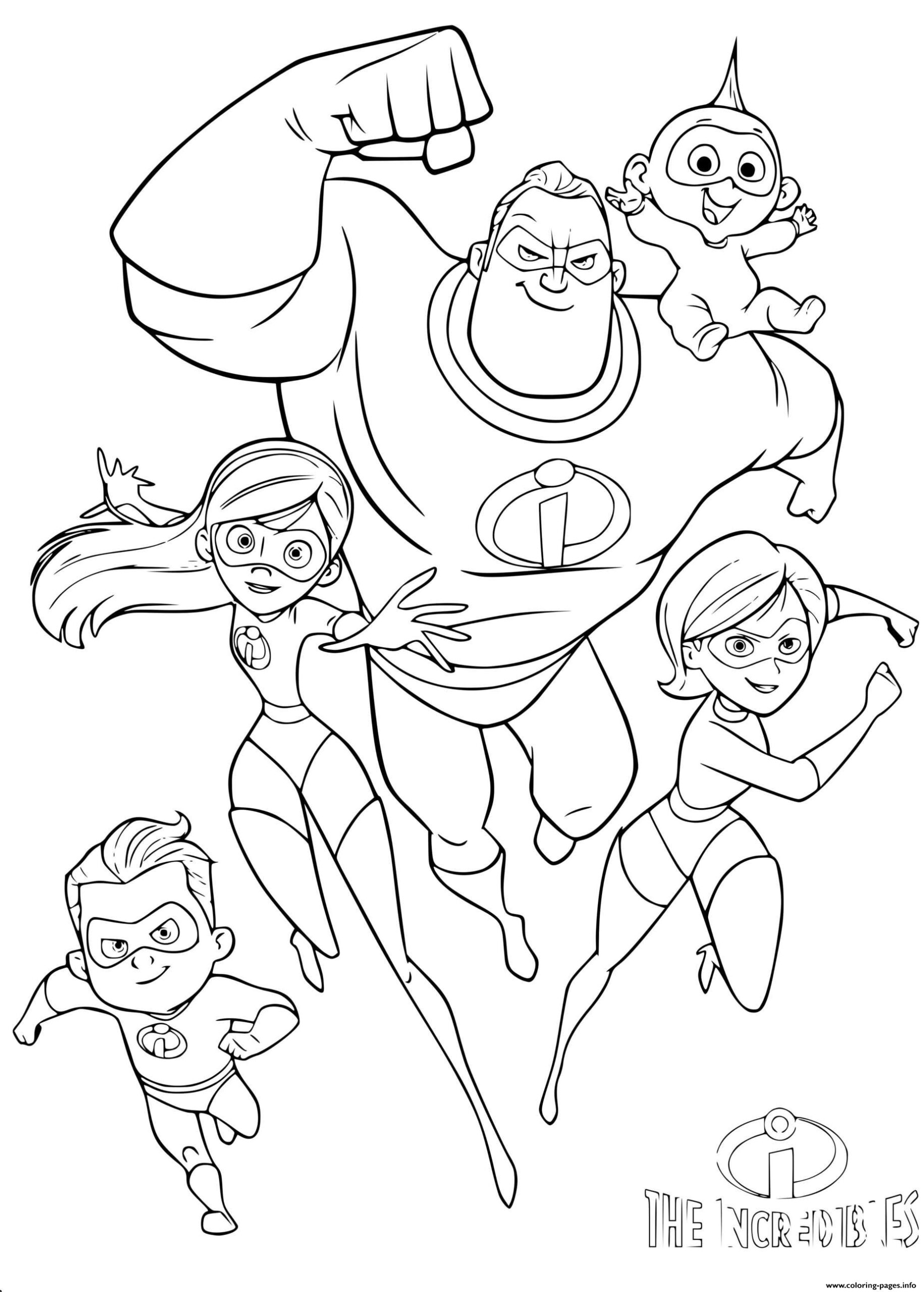 The Incredibles Coloring Page Coloring Home