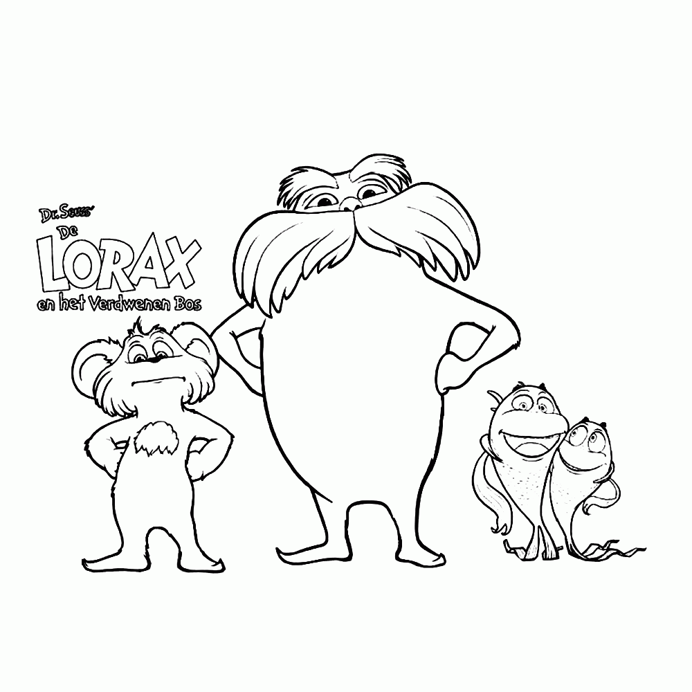 Lorax Coloring Pages