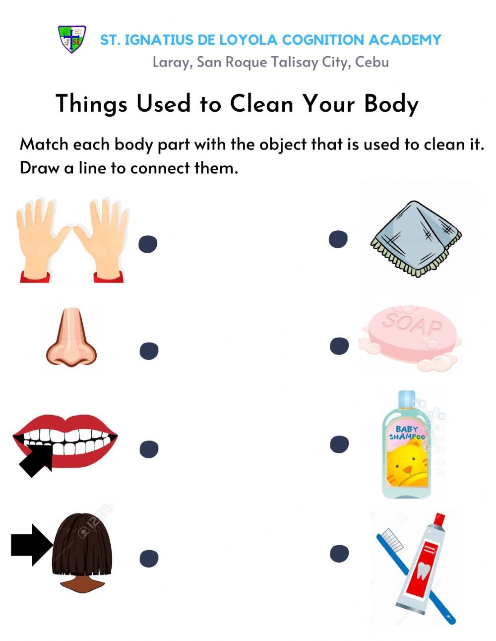 body hygiene worksheets
