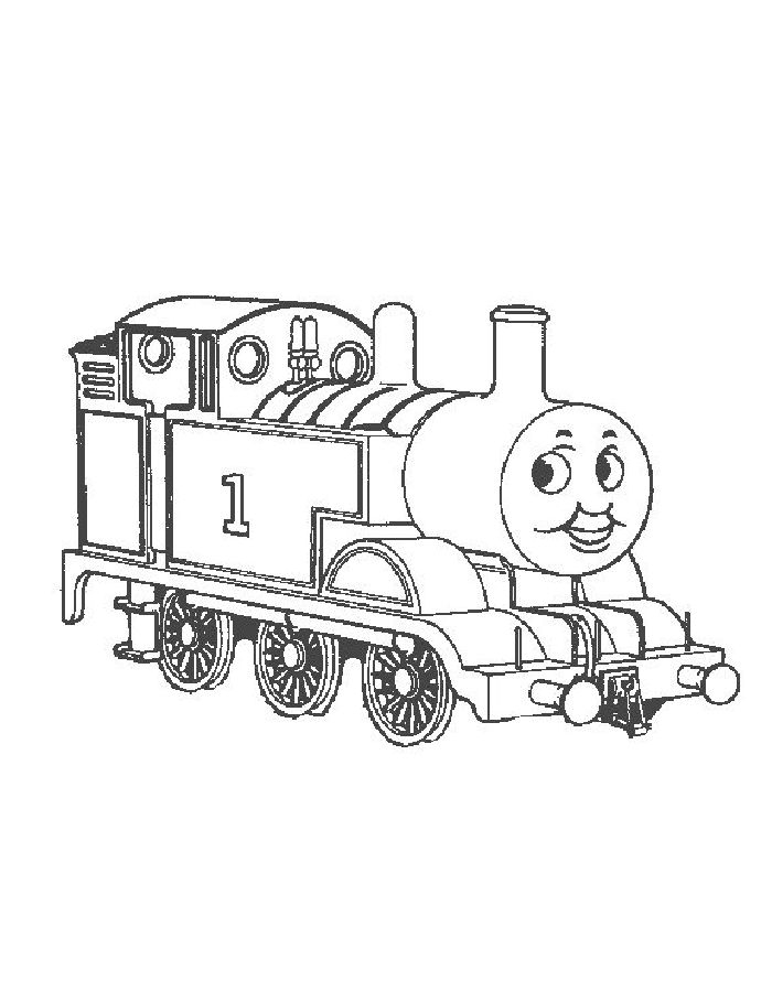 Thomas Tank Coloring Page Free Printable PDF