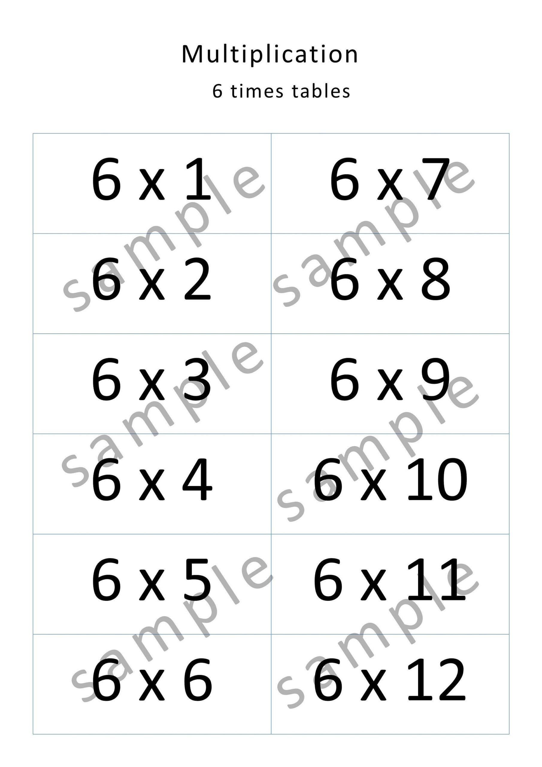 addition table printable flash cards