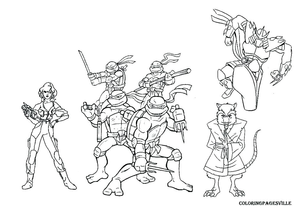 Girl Tmnt Coloring Pages