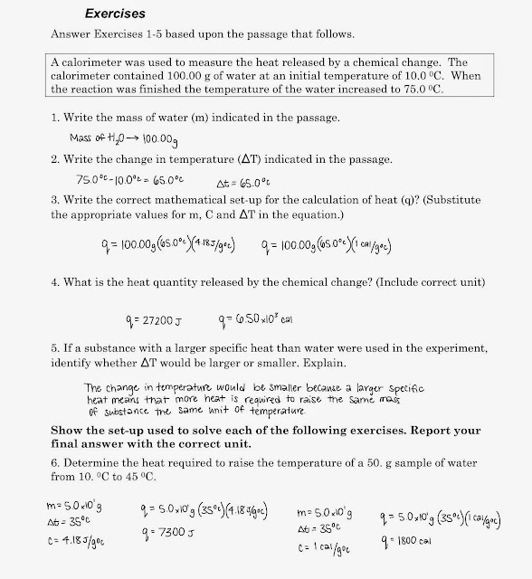 Tom Schoderbek Chemistry Calorimetry POGIL