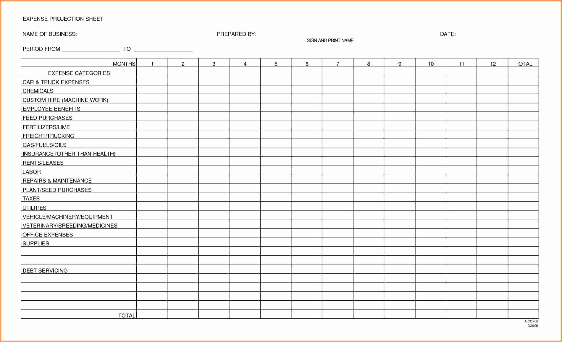 car and truck expenses worksheet