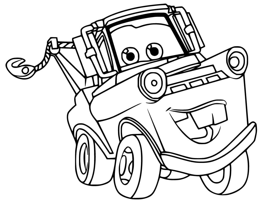 Tow Mater Coloring Page Free Printable Coloring Pages For Kids