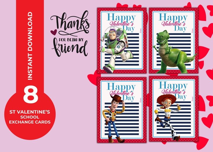 Toy Story Valentine Cards Printables Valentine 39 s Exchange Cards 