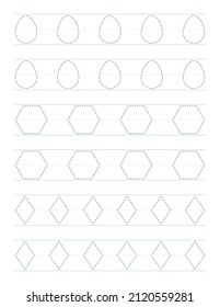 trace the shapes worksheet
