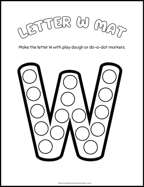 Tracing Letter W W Worksheet Worksheets Library