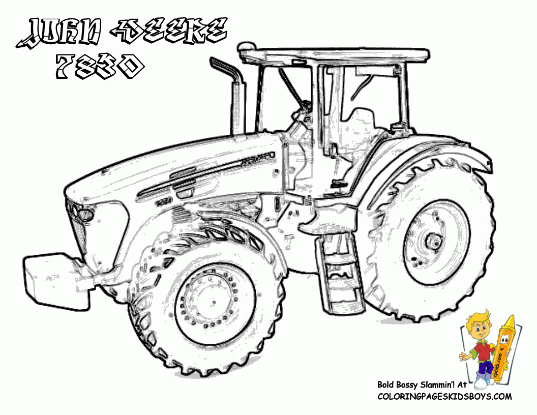 Tractor Coloring Pages John Deere Coloring Home
