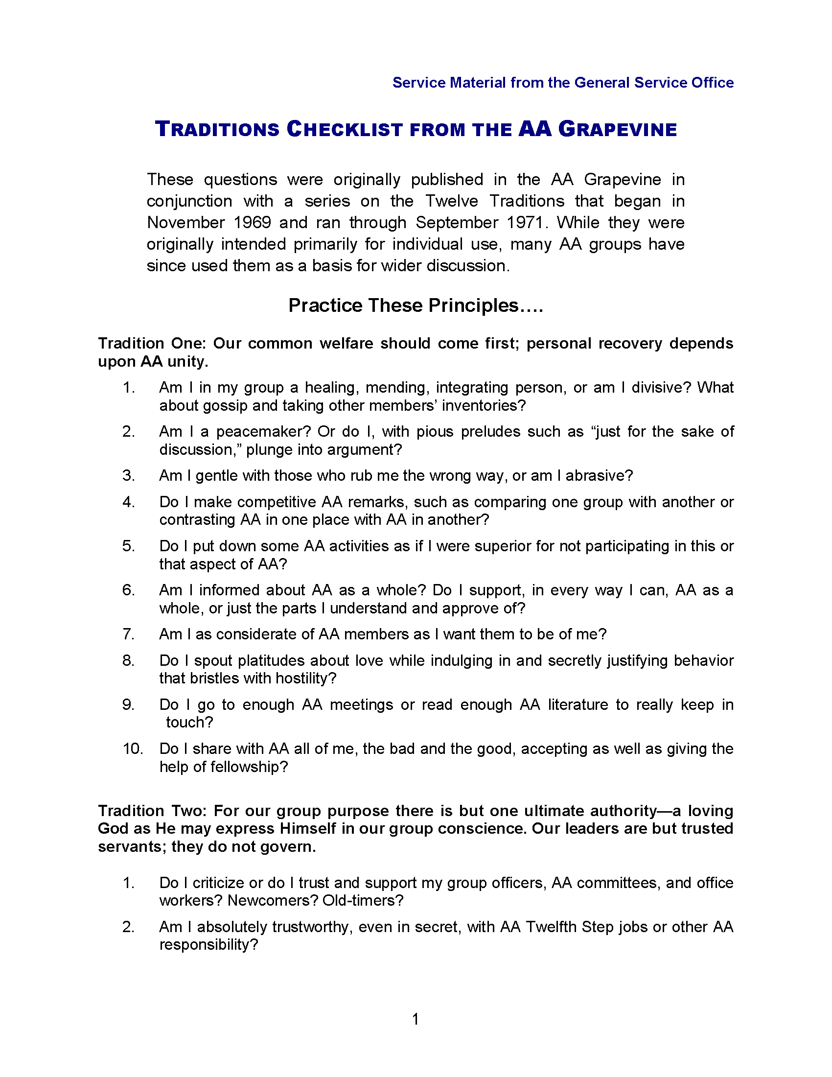 aa step 3 worksheet