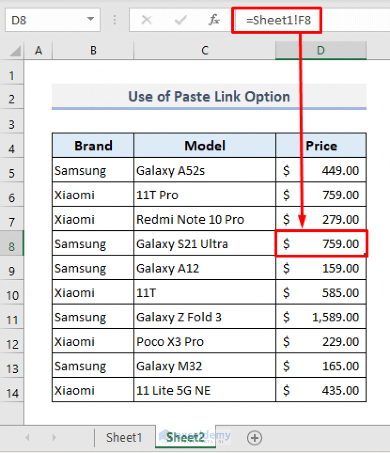 transfer data from one excel worksheet to another automatically