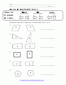 transformation worksheets