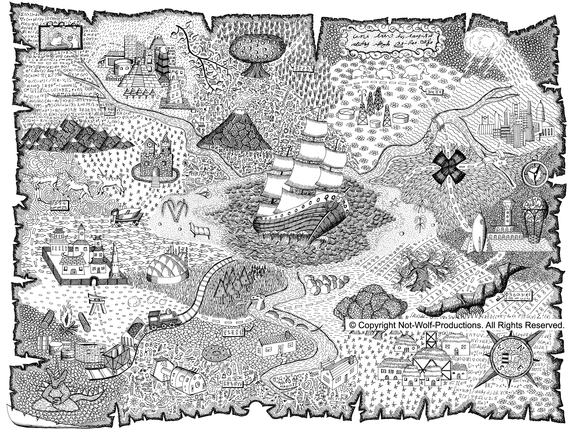 Map Coloring Pages