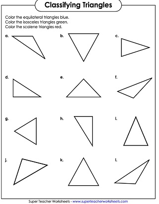 Triangle Types Worksheets Worksheets Library