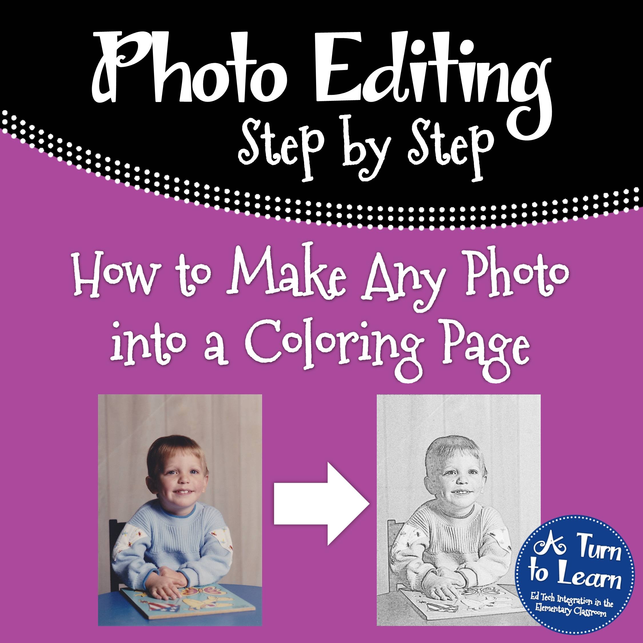 Make A Coloring Page From A Photo