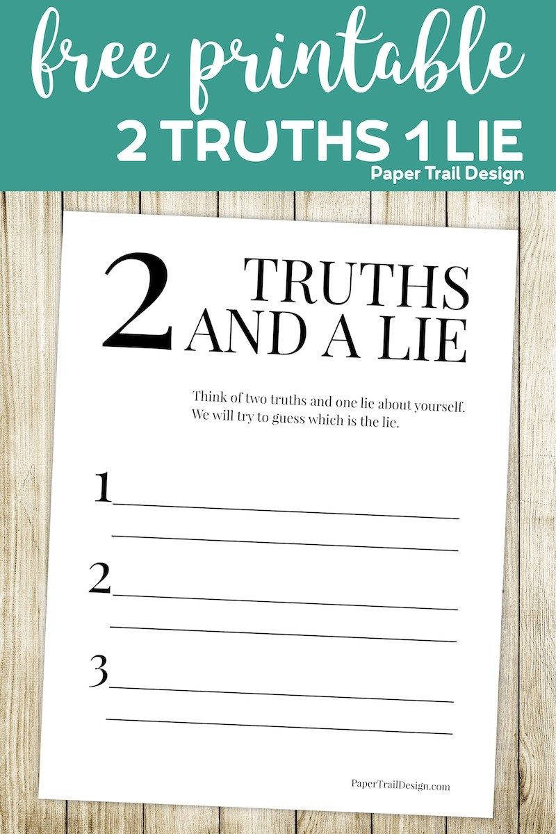would i lie to you game printable