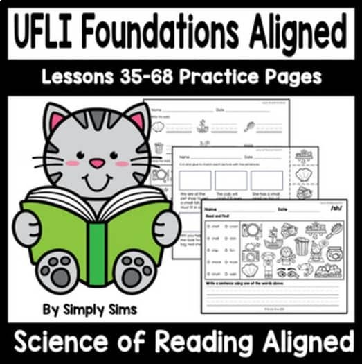 UFLI Aligned Phonics Worksheets Lessons 35 68 Science Of Reading 