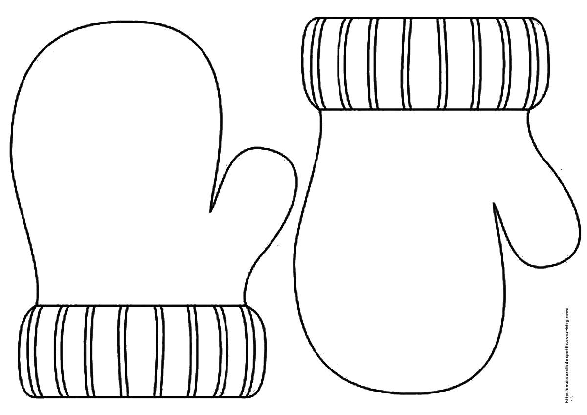Unique Printable Mitten Coloring Page Mittens With Snowman Christmas 