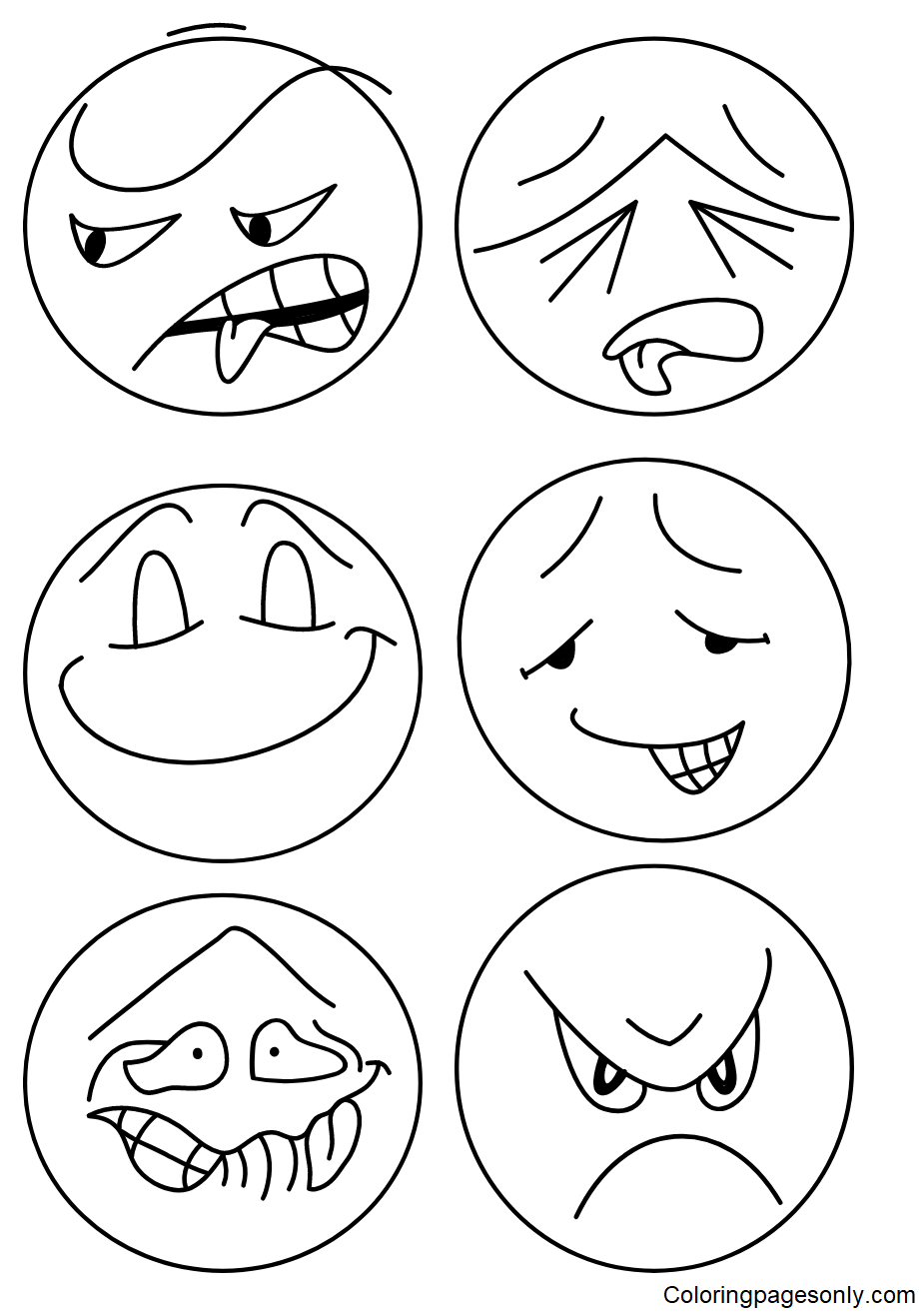 Unlocking Emotional Expression Through quot Emotions Coloring Pages Pdf