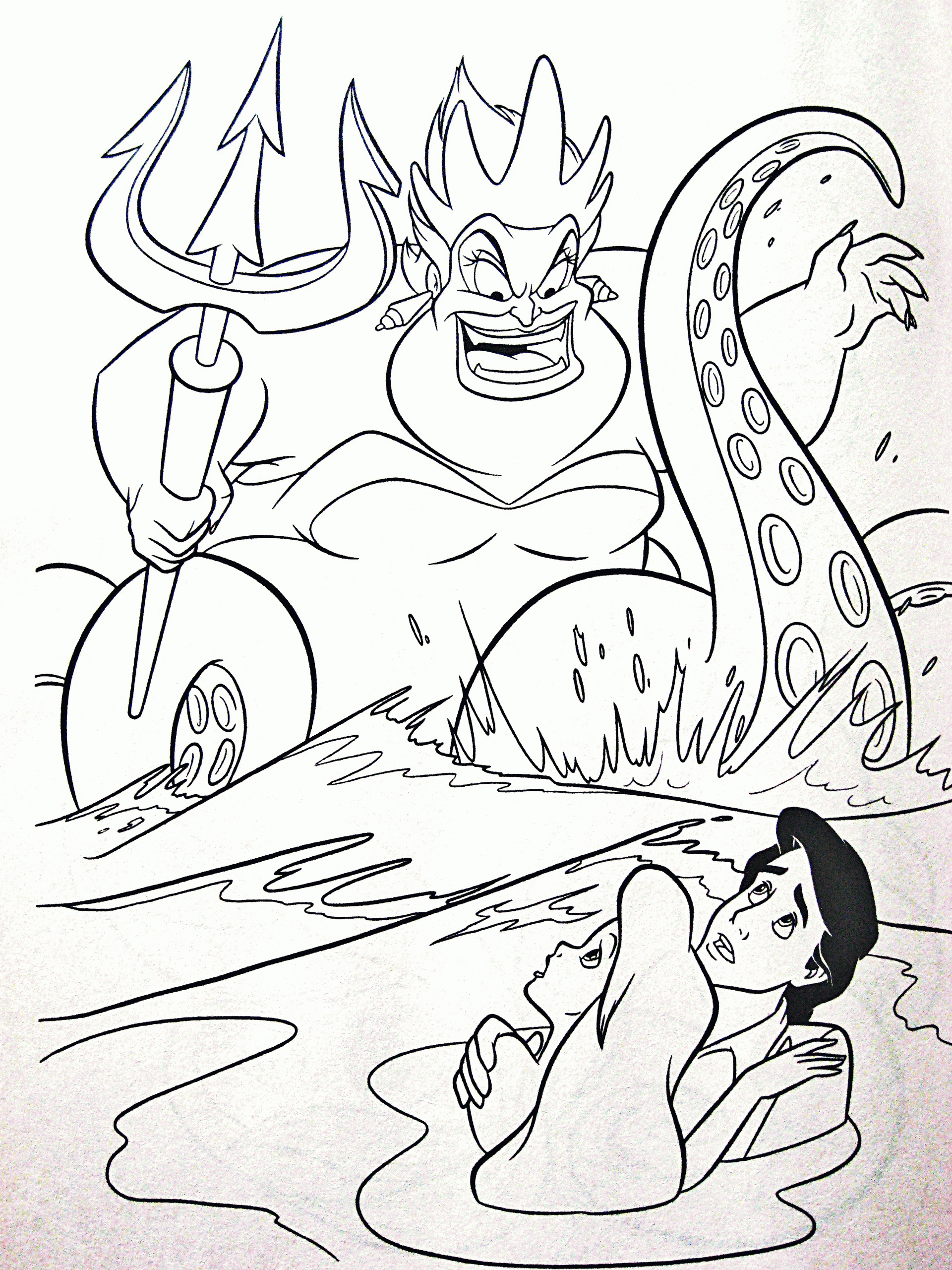 Disney Ursula Coloring Pages