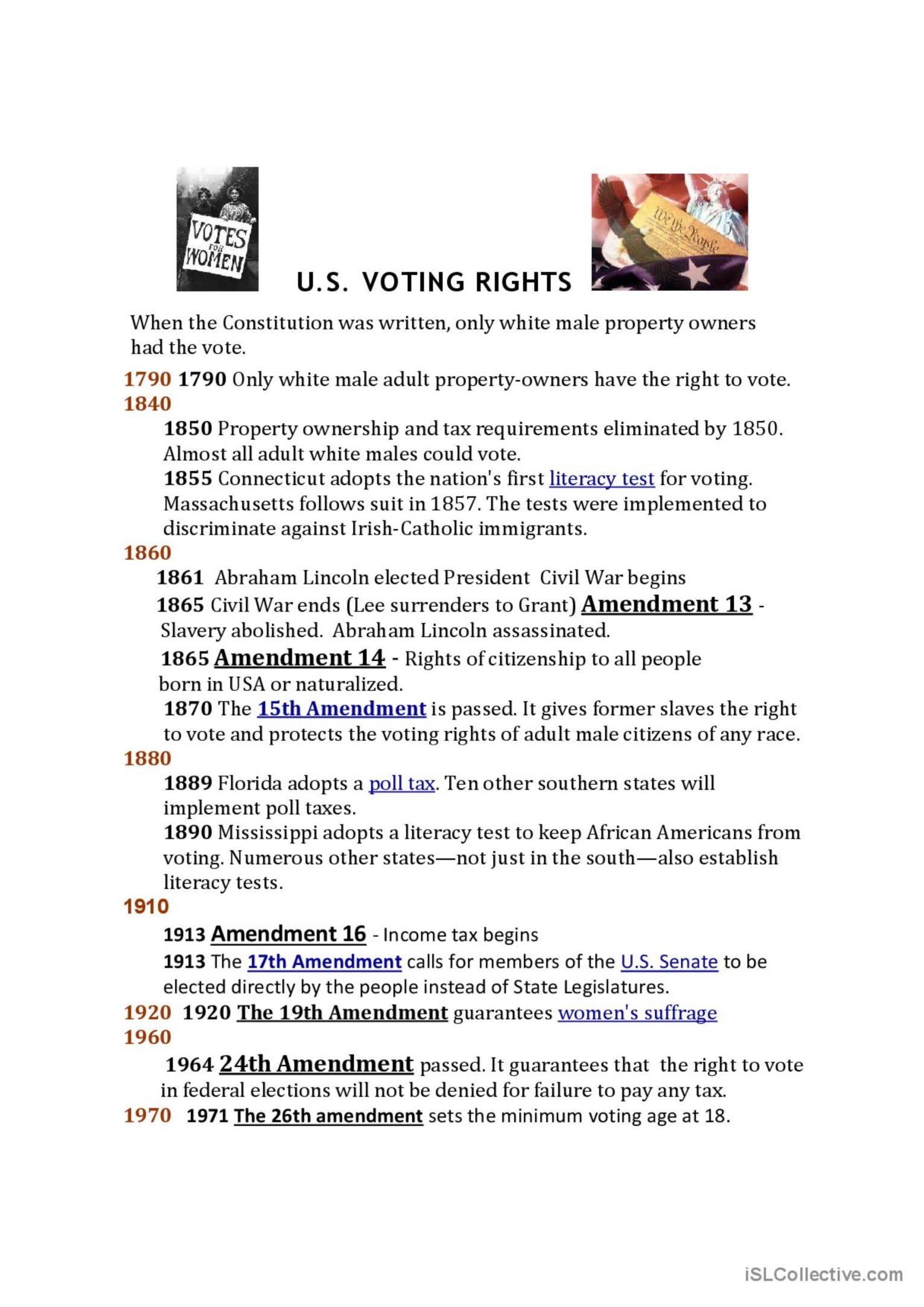 voting worksheets pdf