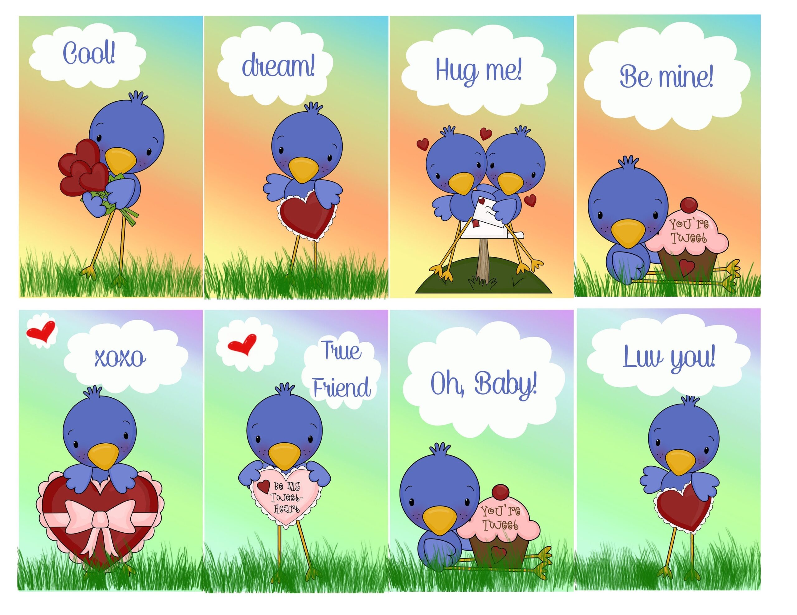 angry bird valentine cards printable