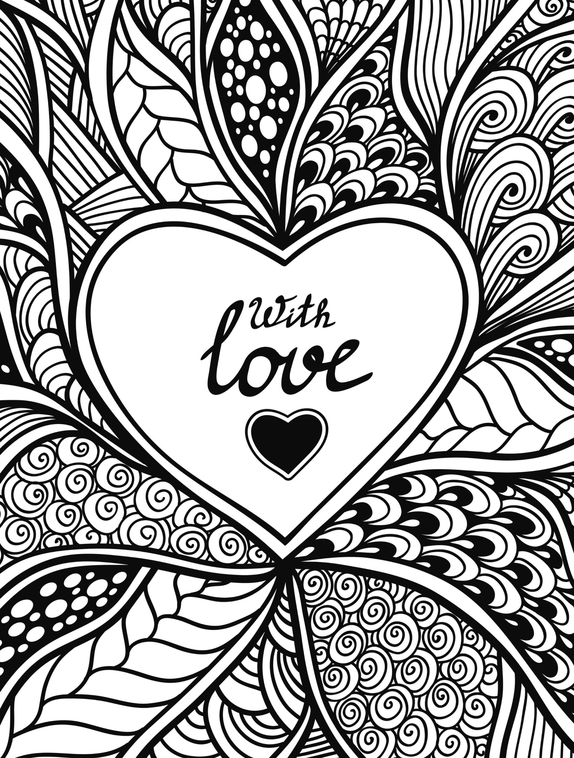 Love Coloring Pages For Adults