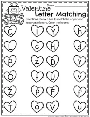 valentine worksheet