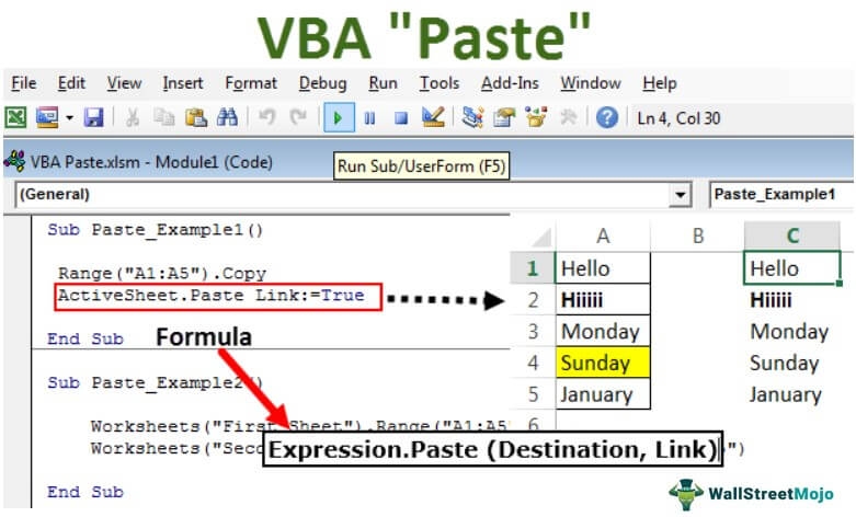 VBA Paste Step By Step Guide How To Paste Data Using VBA Code 