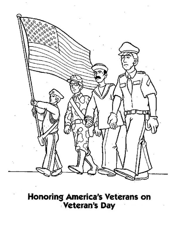 Veterans Day Coloring Pages Free Coloring Home