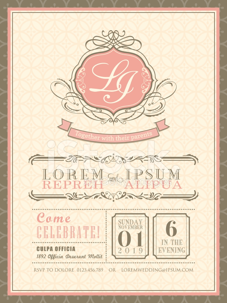 pastel invitation template