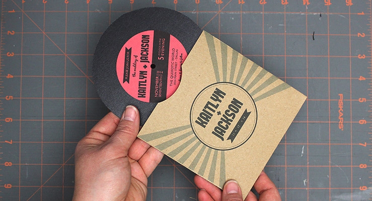 record invitation template
