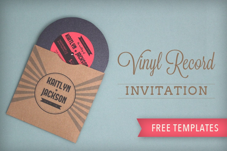 Vinyl Record Wedding Invitation Template Download Print