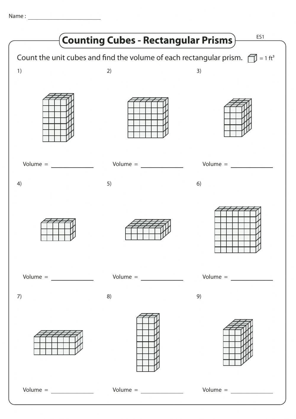 Volume Of Prism Worksheets Worksheets Library