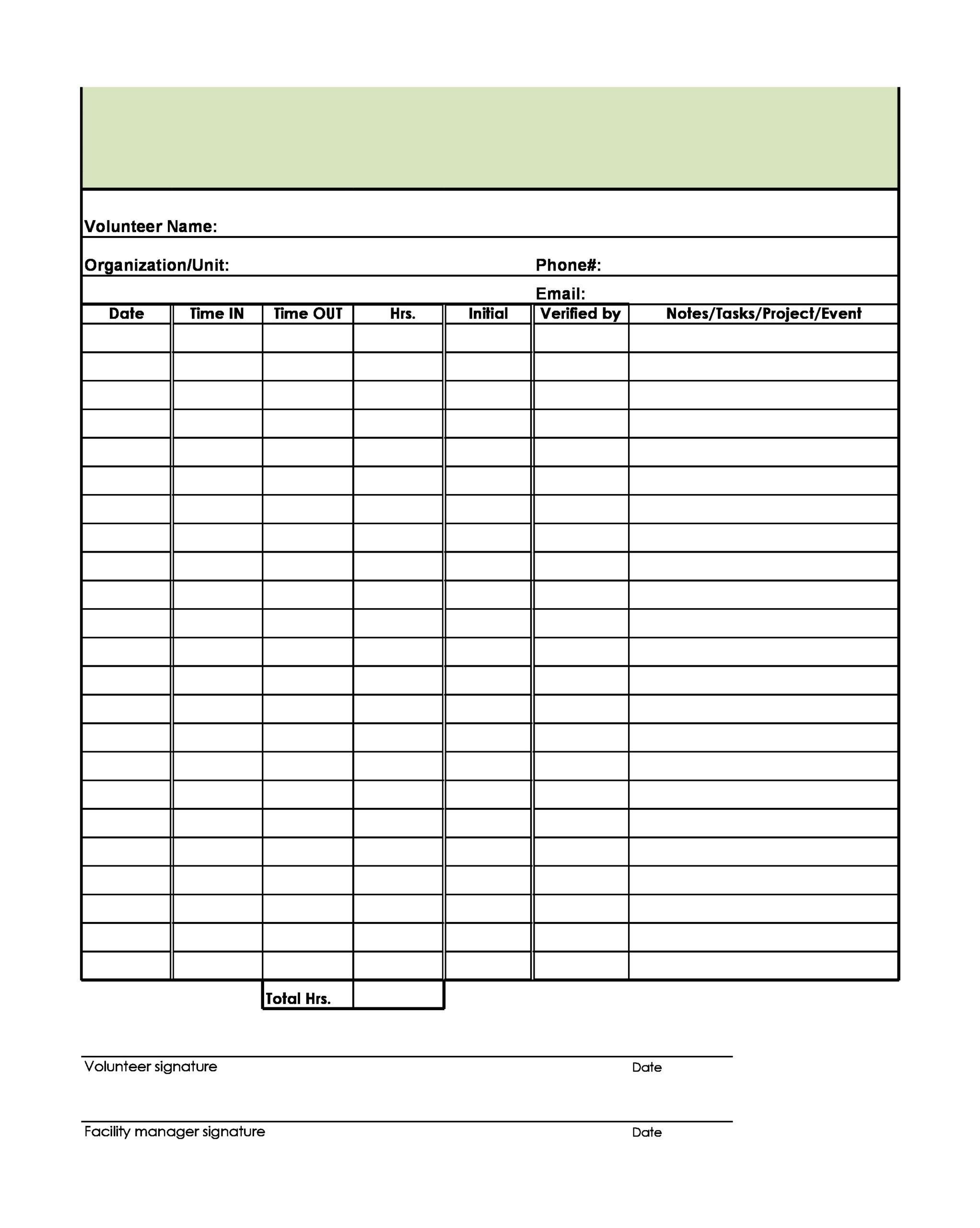 Volunteer Worksheet Template Record APFT Failure Counseling Template