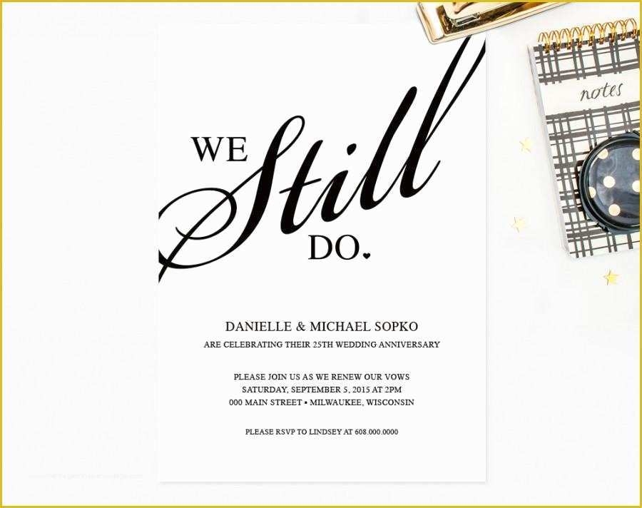 Vow Renewal Invitation Templates Free Of Renewing Wedding Vows 