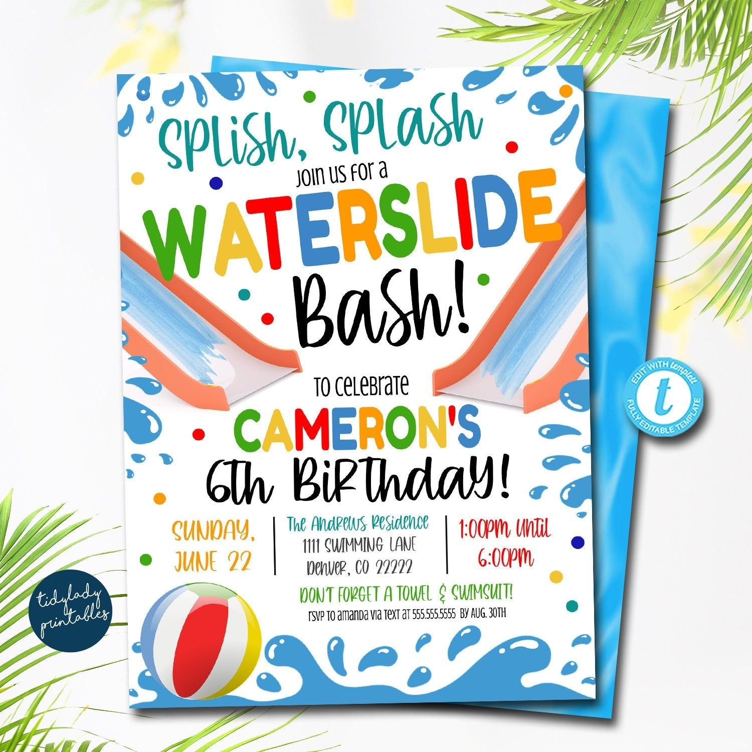 party invite template app