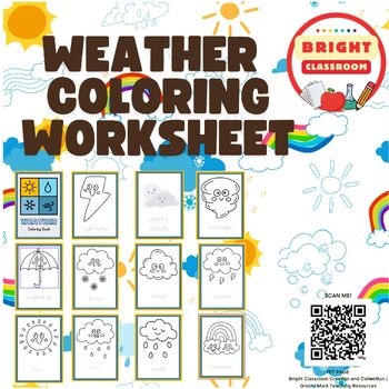 Weather Coloring Worksheets For Kindergarten TPT