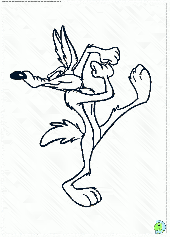 Wile E Coyote Coloring Page Coloring Home