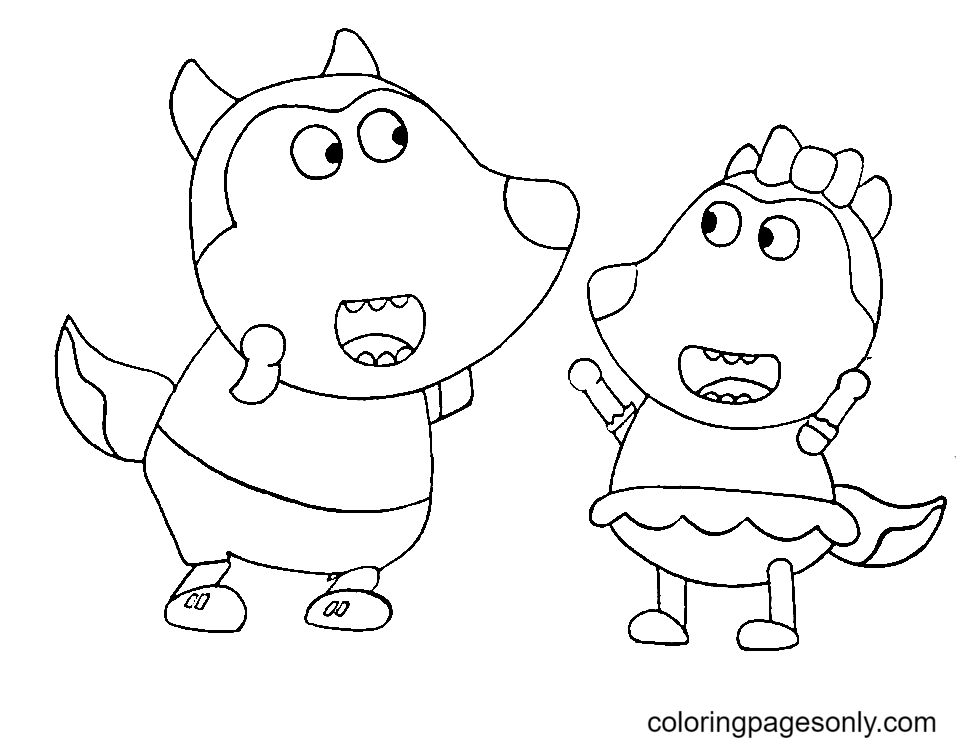 Coloring Pages Wolfoo