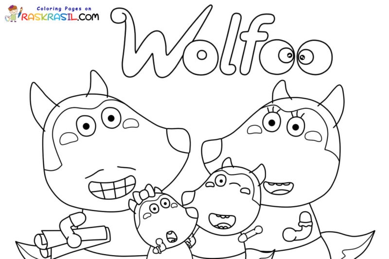 Wolfoo Coloring Pages