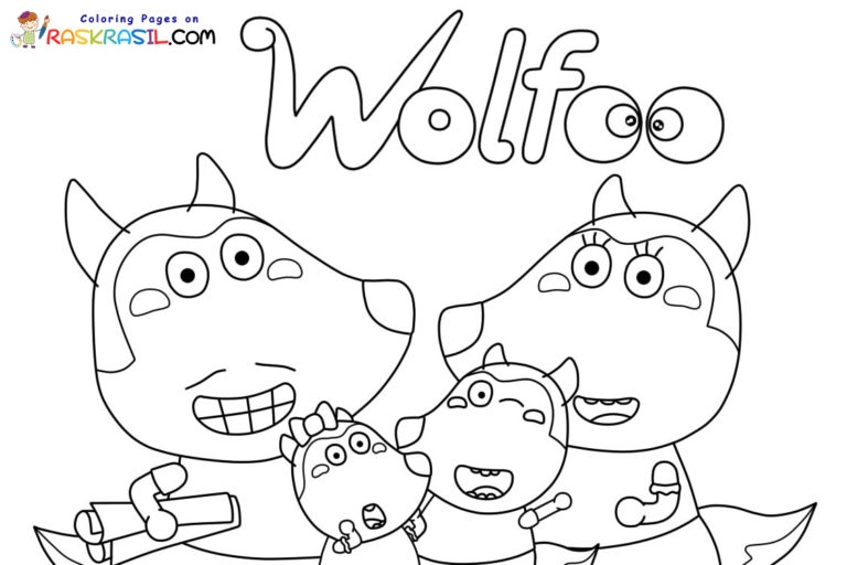 Wolfoo Coloring Pages