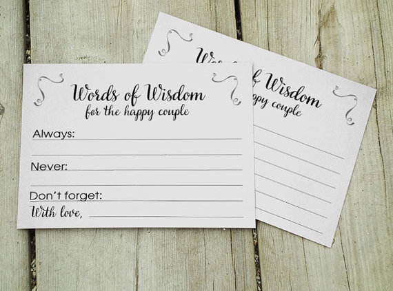 advice for couple printable card