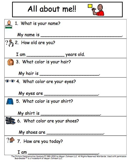 Worksheets For Autistic Kindergarteners Printable Word Searches