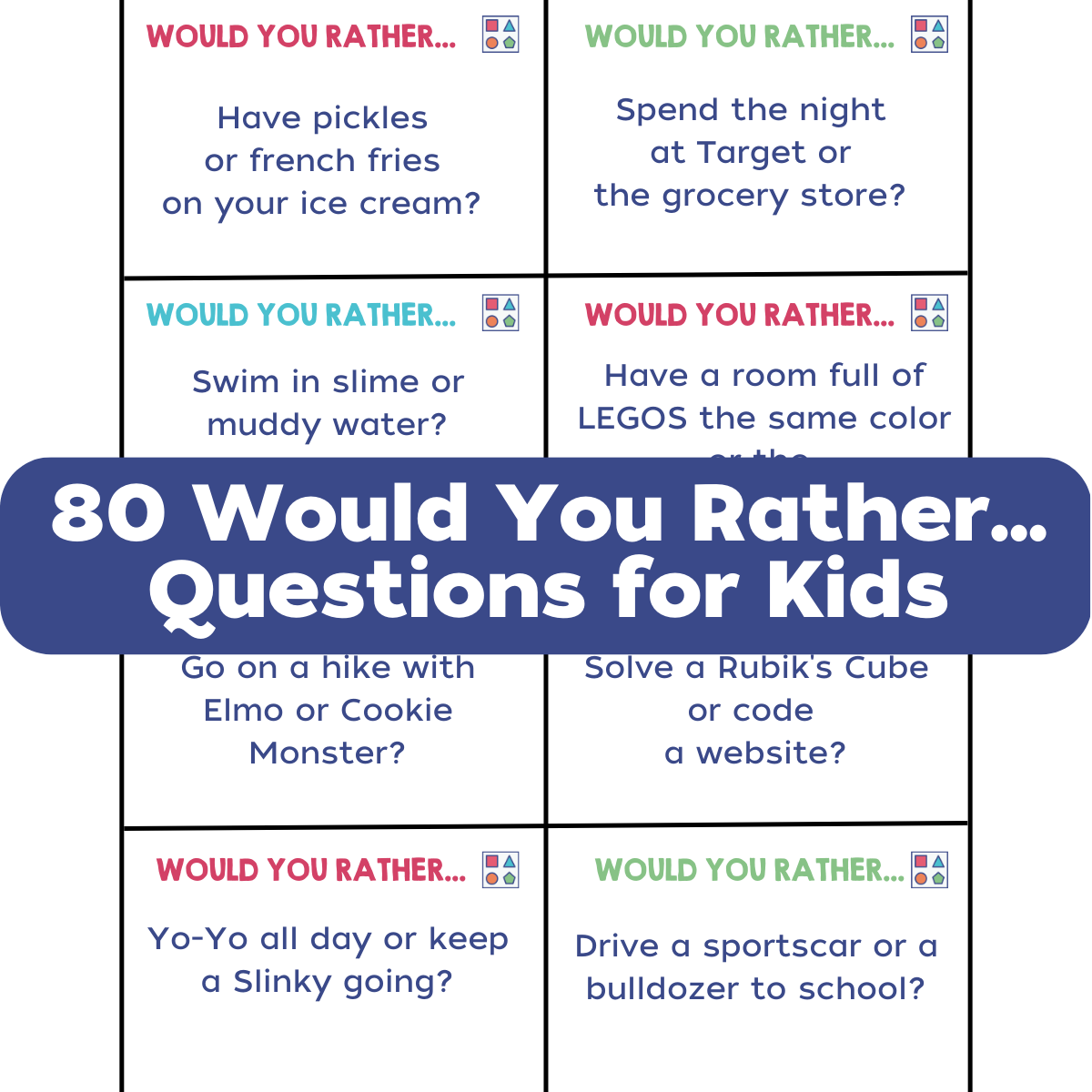 Would You Rather Questions For Family Game Night Outlet Collection 