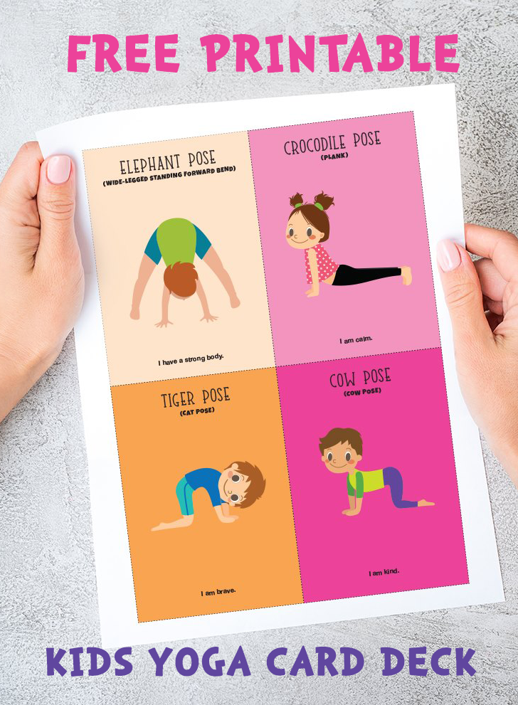 animal yoga abc's free printable cards