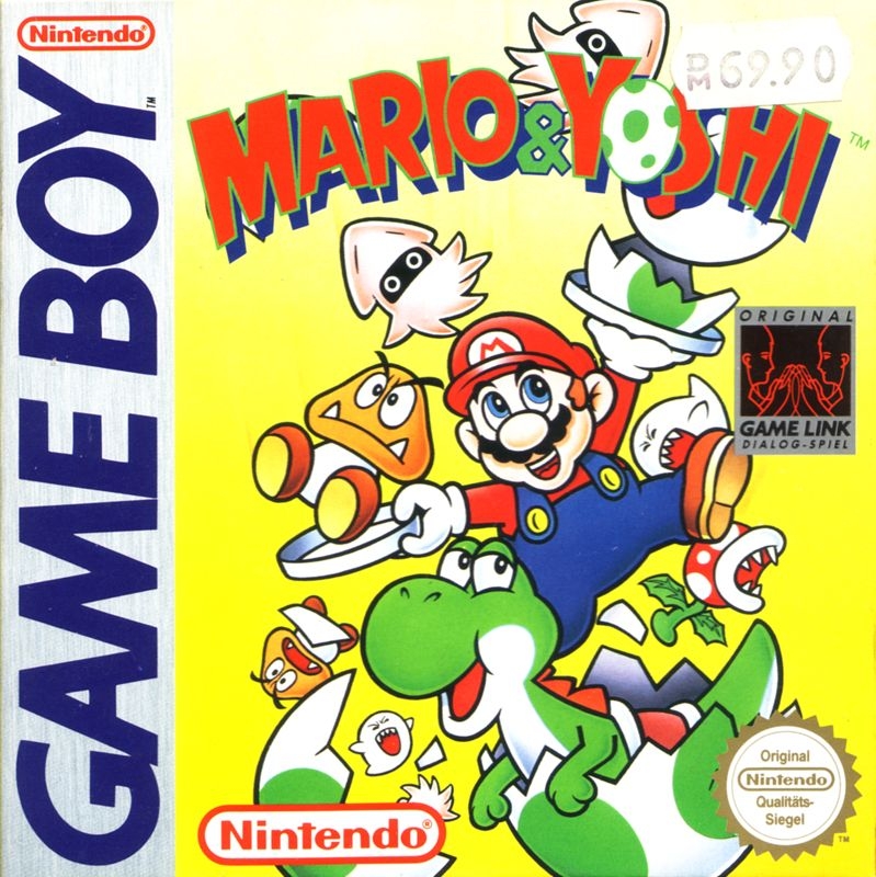 Yoshi 1991 Game Boy Box Cover Art MobyGames