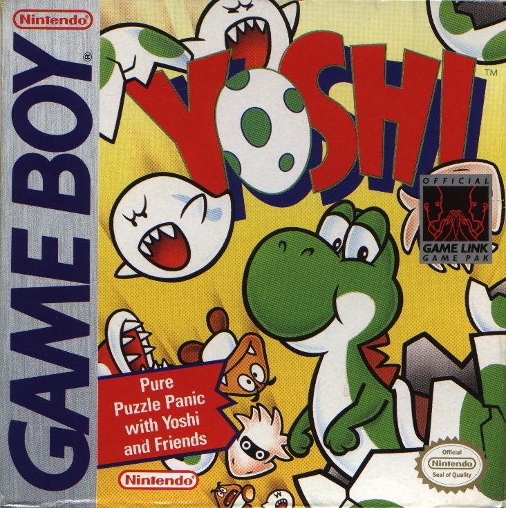 Yoshi 1991 Game Boy Box Cover Art MobyGames